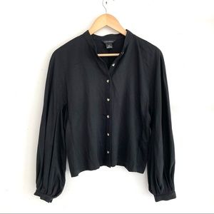 Club Monaco Black Blouse